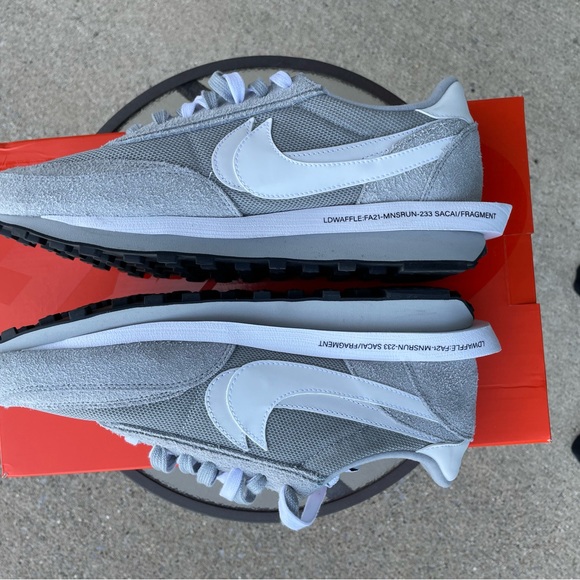 Nike LD Waffle SF sacai Fragment Grey size US 13 Used with 📦 - Picture 2 of 12
